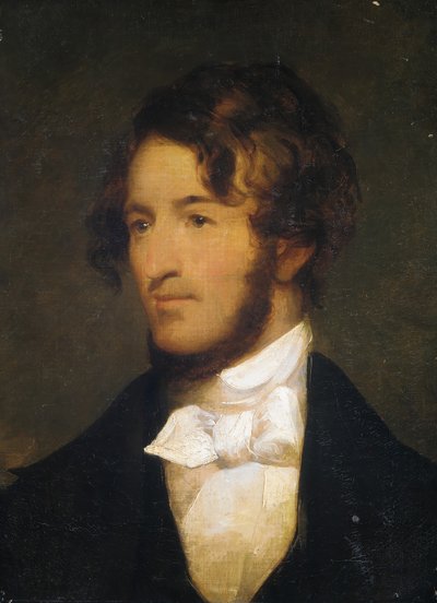 Porträtt av en man, 1800-1850. av Unbekannt