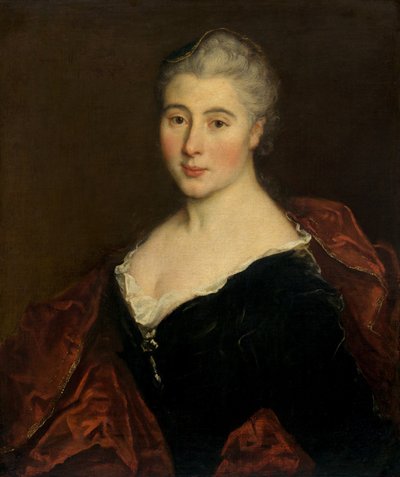 Porträtt av en kvinna, ca. 1711. av Unbekannt