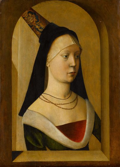 Porträtt av en kvinna, ca. 1470-80. av Unbekannt