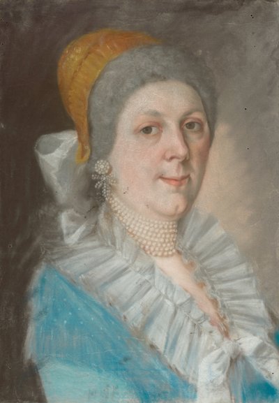 Portrait of a Woman with a Pearl Necklace av Unbekannt