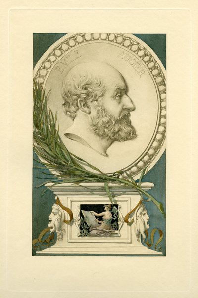 Porträtt av Emile Augier 1820-1889. av Unbekannt