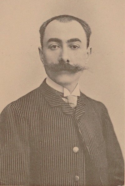 Porträtt av pianisten och kompositören André Messager 1853-1929. av Unbekannt