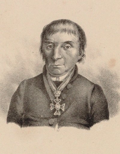 Porträtt av pianisten och kompositören Maximilian Stadler 1748-1833, 1830. av Unbekannt