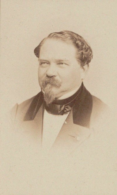 Porträtt av kompositören Jean-Georges Kastner 1810-1867. av Unbekannt
