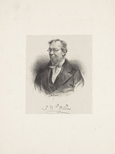 Porträtt av kompositören Johann Wilhelm Wilms 1772-1847, 1835. av Unbekannt