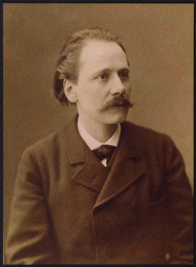 Porträtt av kompositören Jules Massenet 1842-1912, 1890-talet. av Unbekannt