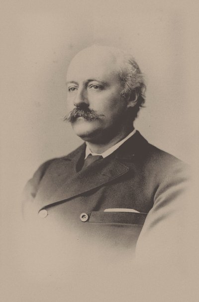 Porträtt av kompositören Sir Charles Hubert Hastings Parry 1848-1918, 1891. av Unbekannt