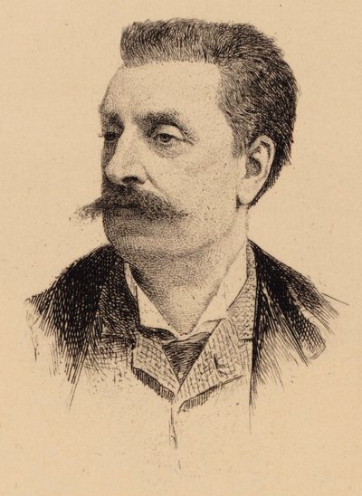 Porträtt av kompositören Victorin de Joncières 1839-1903. av Unbekannt