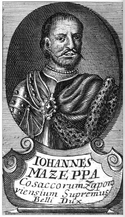 Porträtt av hetman Ivan Mazepa 1639-1709, tidigt 1700-tal. av Unbekannt