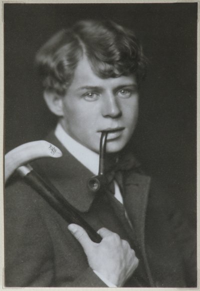 Porträtt av poeten Sergei Yesenin 1895-1925, 1919 av Unbekannt