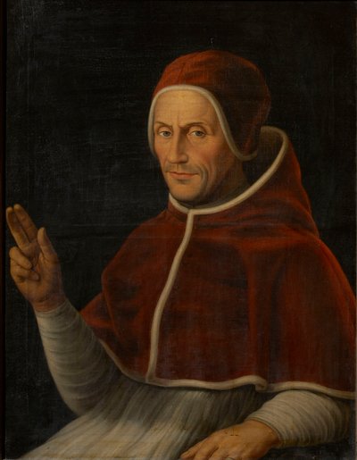 Porträtt av påven Adrian VI 1459-1523, ca 1630. av Unbekannt