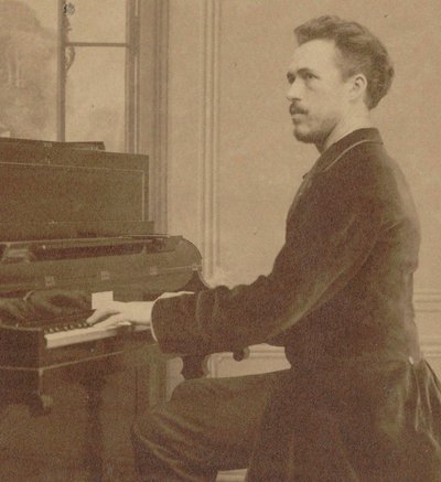 Porträtt av kompositören Benjamin Godard 1849-1895, 1882. av Unbekannt