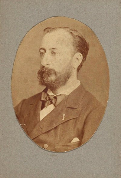 Porträtt av kompositören Camille Saint-Saëns 1835-1921, ca. 1880. av Unbekannt