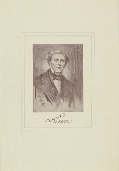 Porträtt av kompositören Carl Loewe 1796-1869. av Unbekannt