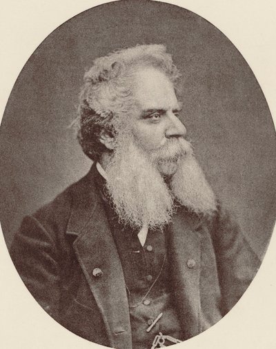 Porträtt av kompositören Federico Ricci 1809-1877, ca. 1870. av Unbekannt