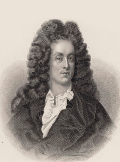 Porträtt av kompositören Henry Purcell 1659-1695. av Unbekannt