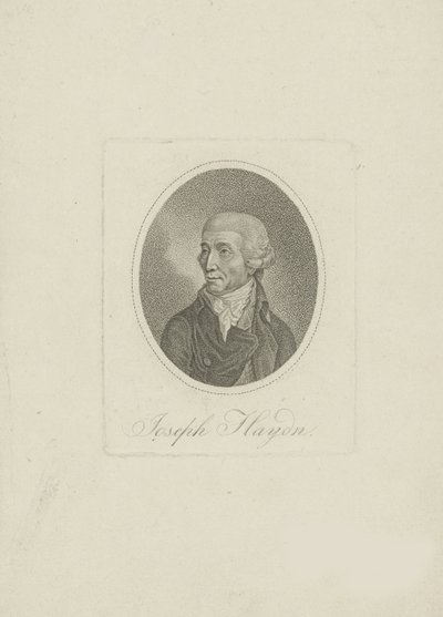 Porträtt av kompositören Joseph Haydn 1732-1809, 1800-talet. av Unbekannt
