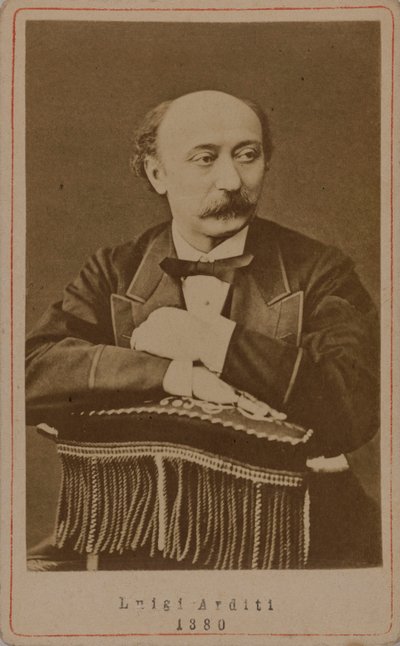 Porträtt av kompositören Luigi Arditi 1822-1903, 1880. av Unbekannt
