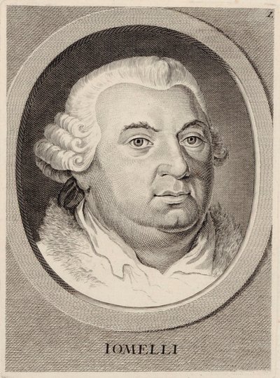 Porträtt av kompositören Niccolò Jommelli 1714-1774. av Unbekannt