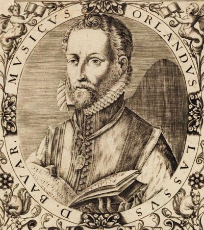 Porträtt av kompositören Roland de Lassus 1532-1594. av Unbekannt