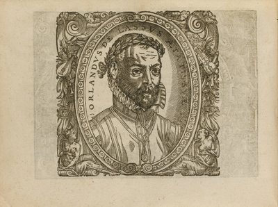Porträtt av kompositören Roland de Lassus 1532-1594, 1560 av Unbekannt