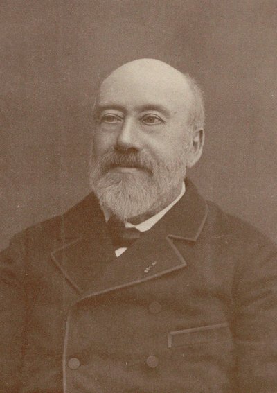 Porträtt av kompositören och chansonniern Gustave Nadaud 1820-1893, 1880. av Unbekannt