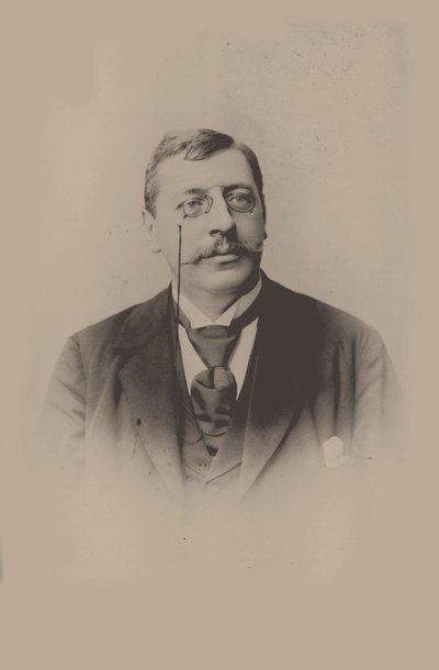 Porträtt av dirigenten och kompositören Felix Mottl 1856-1911. av Unbekannt