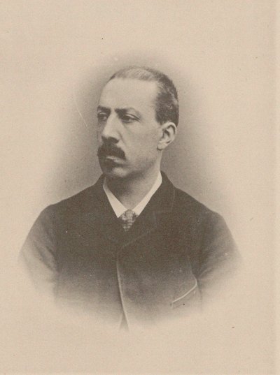 Porträtt av organisten och kompositören Charles-Marie Widor 1844-1937, 1870-1875. av Unbekannt