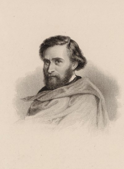 Porträtt av violinisten och kompositören Anton Wallerstein 1813-1892. av Unbekannt