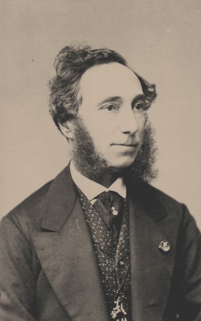 Porträtt av violinisten och kompositören Camillo Sivori 1815-1894, ca 1865. av Unbekannt
