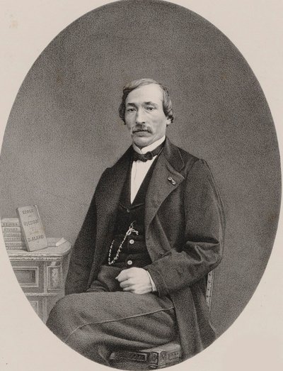 Porträtt av violinisten och kompositören Delphin Alard 1815-1888, 1870. av Unbekannt