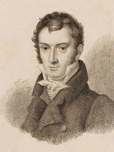 Porträtt av violinisten och kompositören Josef Mayseder 1789-1863, 1824. av Unbekannt