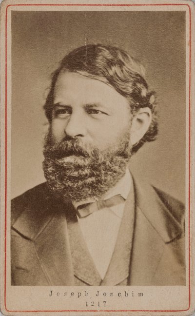 Porträtt av violinisten och kompositören Joseph Joachim 1831-1907, 1870-talet. av Unbekannt