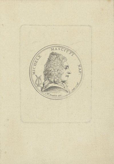 Porträt des Geigers und Komponisten Michele Mascitti 1663-1760, 1726 von Unbekannt