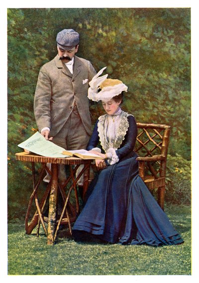 Porträtt i tre färger, 1901 av Unbekannt