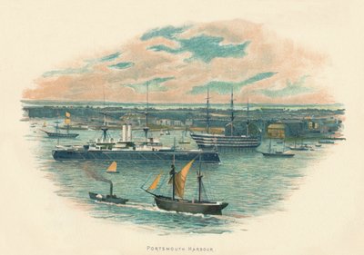 Portsmouth Harbour, c1890 av Unbekannt