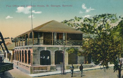 Postkontor och tullhus, St. Georges, Bermuda, tidigt 1900-tal. av Unbekannt