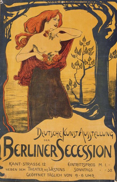 Affisch för Berlin Secession Exhibition, ca. 1900 av Unbekannt