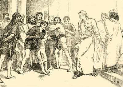 Posthumius i teatern i Tarentum, 1890. av Unbekannt