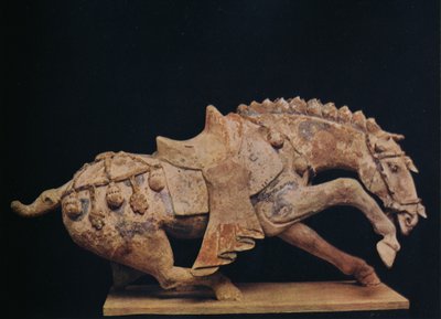 Pottery Figure of a Horse - Tang-dynastin, c7:e till 1000-talet e.Kr., 1936 av Unbekannt