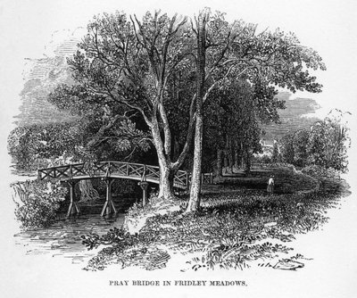 Pray Bridge i Fridley Meadows, Surrey, 1800-talet av Unbekannt