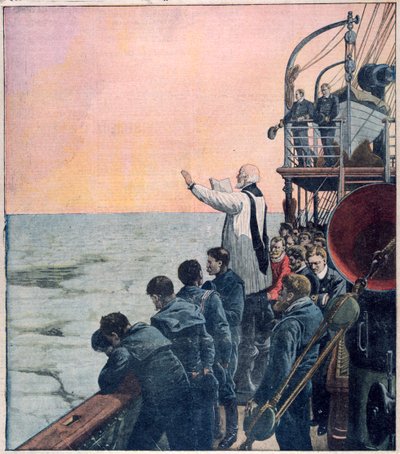 Böner vid platsen för Titanics förlisning, 1912 av Unbekannt