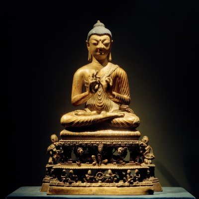 Predikande Buddha / skulptur, 800-talet av Unbekannt