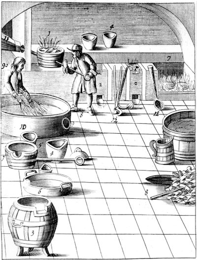 Beredning av koppar och silver för legering för tillverkning av mynt, 1683 av Unbekannt