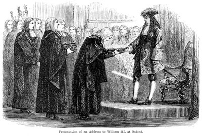 Presentation av en adress till William III i Oxford av Unbekannt
