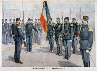 Presenterar ursäkter för flaggan, Toulon, Frankrike, 1898 av Unbekannt