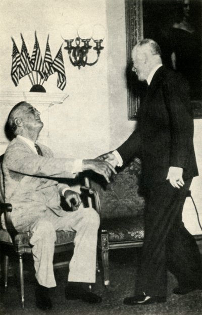 President Benes besöker F. D. Roosevelt 1942, 1947. av Unbekannt