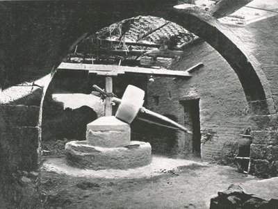 Primitiv majskvarn, Nildeltat, Egypten, 1895. av Unbekannt