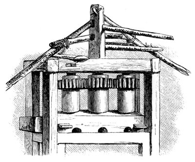 Primitivt sockerbruk, Santo Domingo, 1873 av Unbekannt