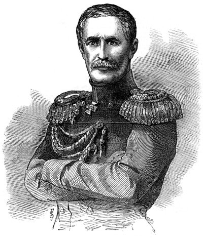 Prins Alexander Sergejevitj Menshikov, rysk militärbefälhavare, 1853 av Unbekannt